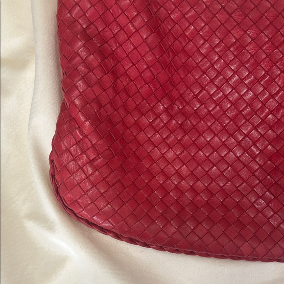 Bottega Veneta vintage red Woven Leather Hobo Bag - Picture 5 of 16